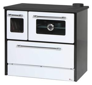 Cucina A Legna Stufa 9 Kw Bianca Beatrice Glass L87xP51xH79 Ecodesign 4 Stelle