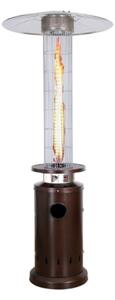 Stufa A Fungo Da Esterno A Gas Cilindrica Fire Glass Moka