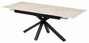 Tavolo Da Pranzo Allungabile 90x140-200 Cm Effetto Marmo Gold