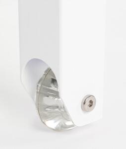 Lettino In Alluminio Impilabile Con Ruote Konnor Bianco New Bizzotto