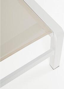 Lettino In Alluminio Impilabile Con Ruote Konnor Bianco New Bizzotto