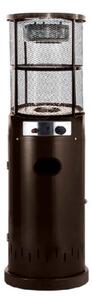 Stufa Cilindrica Da Esterno A Gas Con Vetro 7 Kw Fiamma Moka