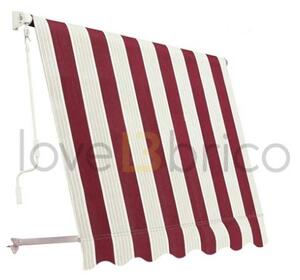Tenda Da Sole Sangiorgio 100x250 A Caduta Senza Cassonetto Con Braccetti Telo Bordeaux