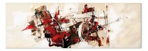 Quadro Pandemonio beige - paesaggio astratto artistico
