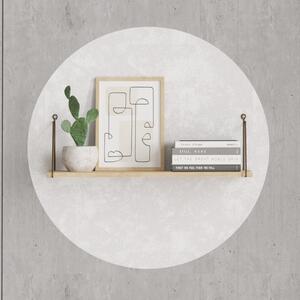 Mensola A Parete 72x20x20 Cm Stile Industrial Armoni Rovere