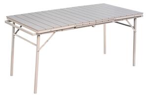 Tavolo Allungabile a Valigetta Da Esterno In Acciaio 78x166-214 Cm Saros Beige