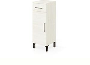Base Da Bagno Rubino 1 Anta+1 Cassetto Rovere Ghiaccio