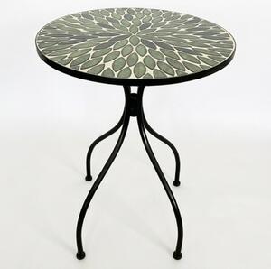 Set Bistrot Tavolo Maioliche D60xH75 Con 2 Sedie Pieghevoli Fogliarte