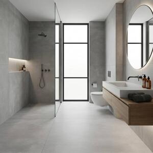 Pavimento 60x120 Cm In Gres Porcellanato Finitura Matt Cementi Grigio