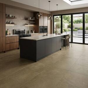 Pavimento 60x120 Cm In Gres Porcellanato Finitura Matt Cloud Fango