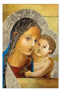 Quadro contemporaneo Madonna col Bambino