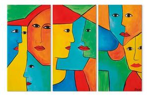 Quadro su tela Facce