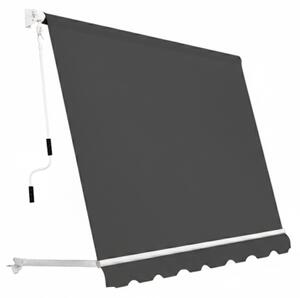 Tenda Da Sole Sangiorgio 100x250 A Caduta Senza Cassonetto Con Braccetti Telo Antracite
