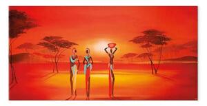 Quadro su tela La terra rossa dell'Africa II
