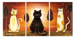Quadro su tela Gatti misteriosi