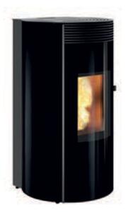 Termostufa a Pellet Autopulente MW28 Wi-Fi Ermetica Cuma Glass Caminetti Montegrappa