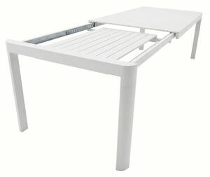 Tavolo In Alluminio Allungabile Telescopico 100x200-280 Cm Telex Bianco
