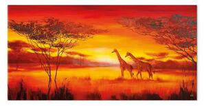 Quadro contemporaneo Passeggiata al tramonto