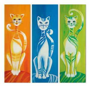 Quadro Gatti colorati