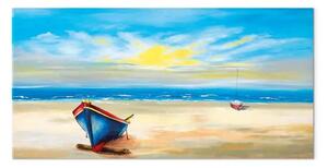 Quadro su tela Spiaggia deserta