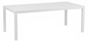 Tavolo In Alluminio Allungabile Da Esterno 100x200-300 Cm Ever Bianco