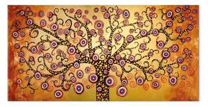 Quadro Albero viola