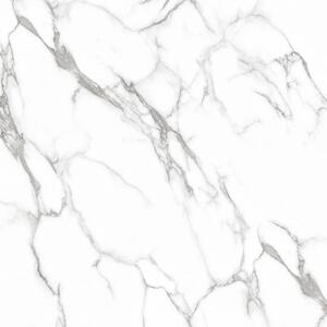 Piastrelle in LTV PVC autoadesive da pavimento parete Set 22 pz 2 mt2 30x30 effetto Marmo Bianco