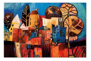 Quadro Cittadina autunnale