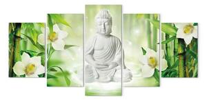 Quadro contemporaneo Buddha e gelsomino