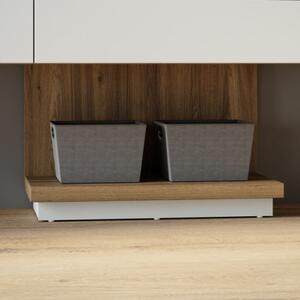 Base Per Mensola Lewis 60x30x40 Cm Effetto Legno Rovere Valencia Secret Grey