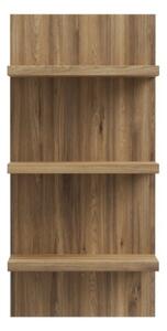 Mensola Verticale 60x30x125 Cm 3 Ripiani Rovere Valencia Lewis
