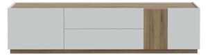 Mobile TV Da Terra 200 Cm 2 Ante 2 Cassetti Rovere Valencia E Secret Grey Lewis