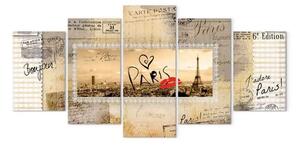 Quadro contemporaneo Cartolina da Parigi