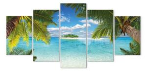Quadro contemporaneo Isola paradisiaca