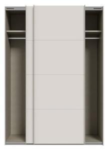 Armadio Guardaroba 2 Ante Scorrevoli Con Barra Appendiabiti Sofi Beige