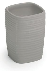 Gedy Kelly Portaspazzolino Grigio In Ceramica