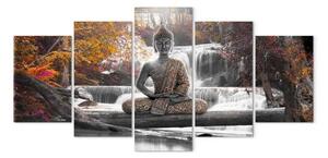 Quadro su tela Buddha autunnale