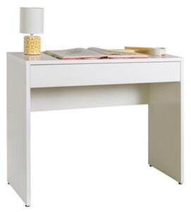Scrivania Con Cassetto 100x40x81h Espresso Bianco Laccato