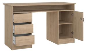 Scrivania 1 Anta 3 Cassetti 126x55x75h Function Plus Quercia