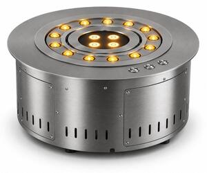 Camino elettrico a Vapore Acqueo 3D bruciatore inserto tondo da incasso d.35 ROUND3D350