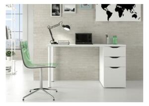 Scrivania Con Cassettiera 138x60x74h Cm Athena Bianco Artik
