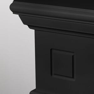 Cornice per camino rivestimento in legno L110xP36xH100 Cambridge Nero