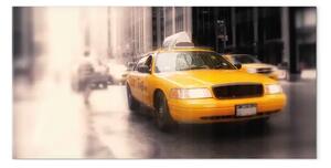 Quadro moderno Taxi giallo
