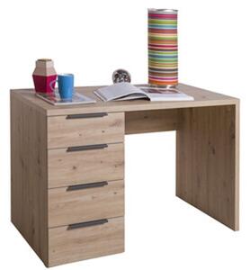 Scrivania 4 Cassetti 110x60x75h Espresso Rovere Artisan