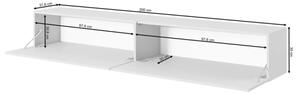Mobile TV Sospeso 200 Cm 2 Ante Noce Scuro Echo