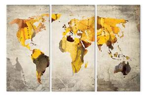 Quadro contemporaneo Continenti soleggiati: trittico