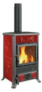 Stufa a legna Rossella Ceram 9 kW Bordeaux - La Nordica