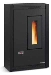 Stufa a pellet ventilata Luisella 5,1 kW Nero - Extraflame