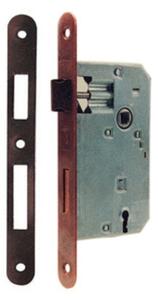 BONAITI Patent serratura quadro 8 mm interasse 70 mm bronzata 50 bordo tondo