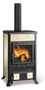 Stufa a legna Rossella Ceramica 8,8 kW Panna - La Nordica